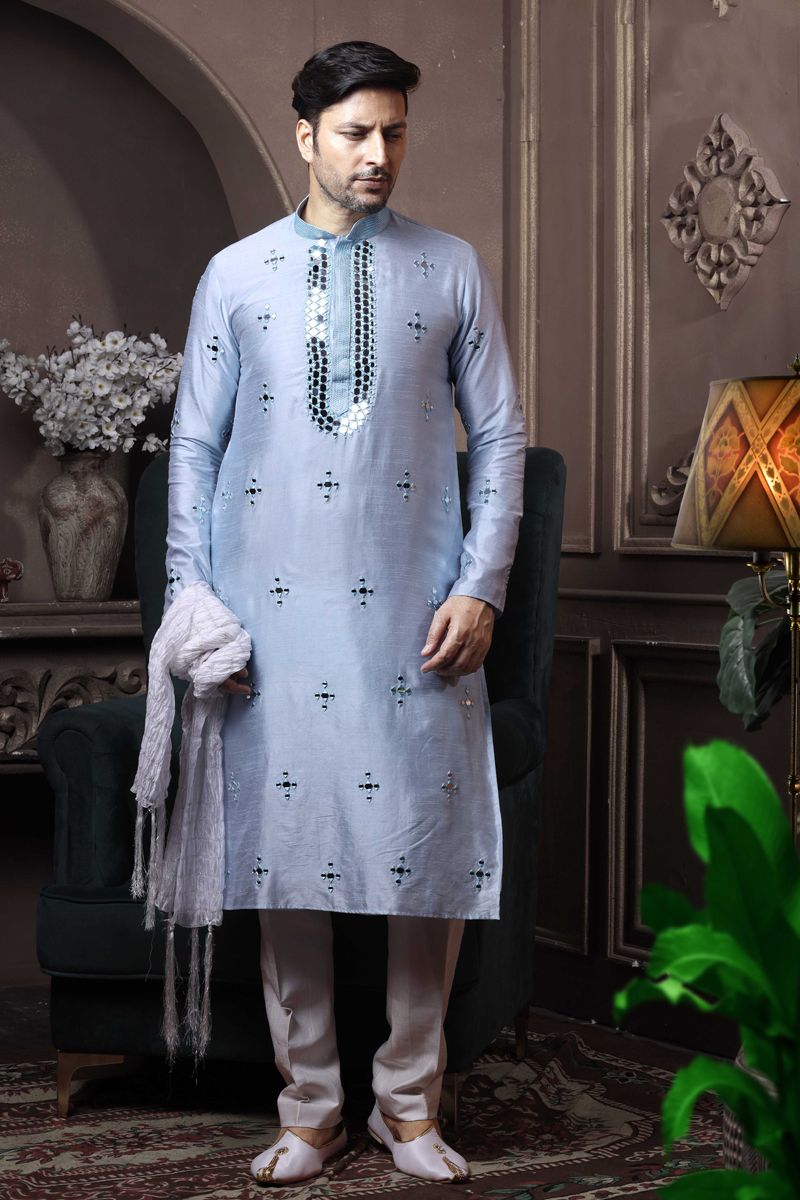 Silk Kurta Suit for men