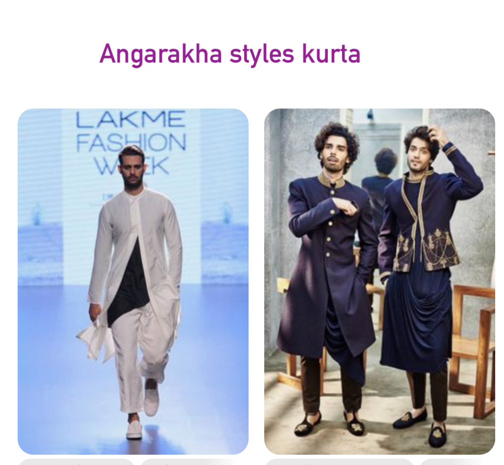Angrakha style Kurta Pajama