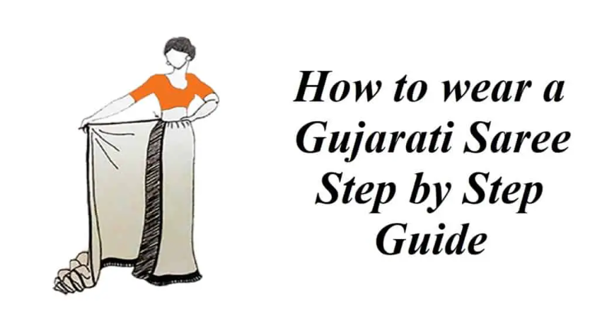 How to wear gujarati saree